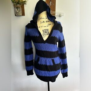 OP vintage Y2K sweater hoodie fitted tight knit‎ street fashion urban